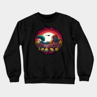 Unlikely Friends - Pink Crewneck Sweatshirt